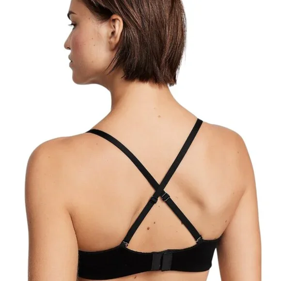 Victoria's Secret Body by Victoria Lightly Lined Smooth Black Bra 42C NWT - Picture 2 of 4